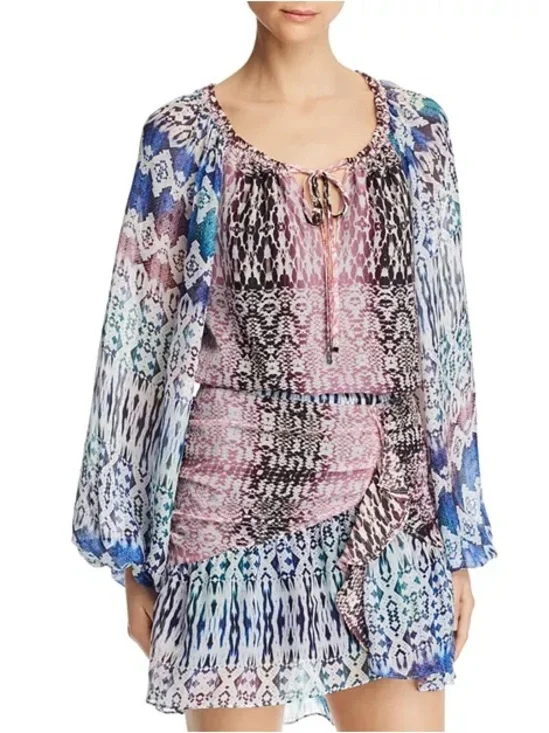 Ramy Brook Kayden Mixed-Print Skirt Set - Picture 2 of 2